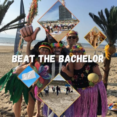 Afscheid nemen van een leven als vrijgezel? Dat doe je met je beste vrienden. Voor het zover is moet de bachelor nog wel even de nodige proeven ondergaan. Op het strand staan de Beat the Bachelor Battles klaar vol met hilarische opdrachten afgestemd op het verleden en het onstuimige karakter van de Bachelor. Opdrachten die zorgen voor gekkigheid en de 'FRIENDS FOREVER' feeling. Perfect voor ieder vrijgezellenfeest!