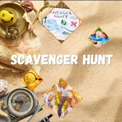 Tijdens onze Beach Scavenger Hunt zullen deelnemers in teams worden verdeeld en krijgen ze een lijst met verborgen schatten, aanwijzingen en raadsels die ze op het strand moeten vinden en oplossen.